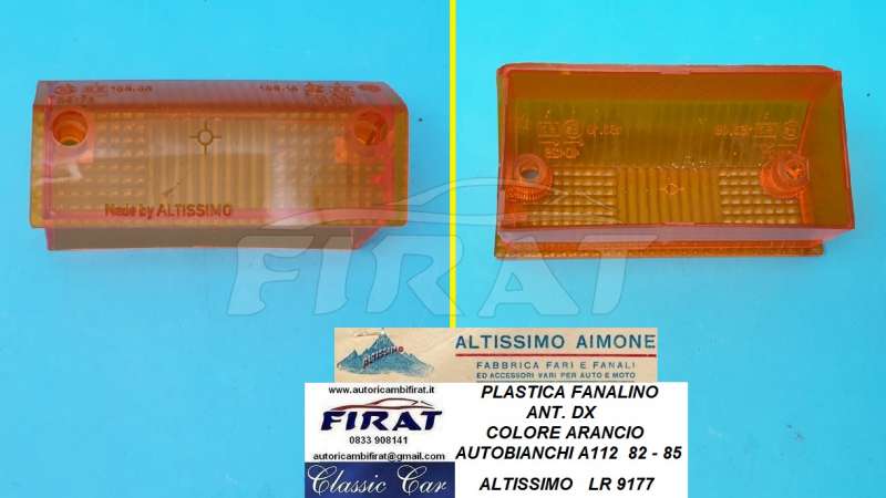 PLASTICA FANALINO AUTOBIANCHI A112 ANT. DX (9177)